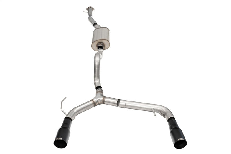 Corsa 21+ Ford Bronco 2.3L 4-Door 2.75in Cat-Back Dual Rear Exhaust w/ 4in Straight-Cut Black Tips - 21206BPC