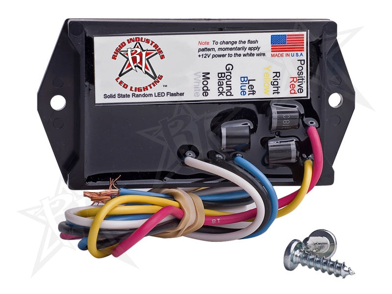 Rigid Industries 6 Amp LED Flasher - 2 Output - 12 Volt - 40612 by Rigid Industries - front view