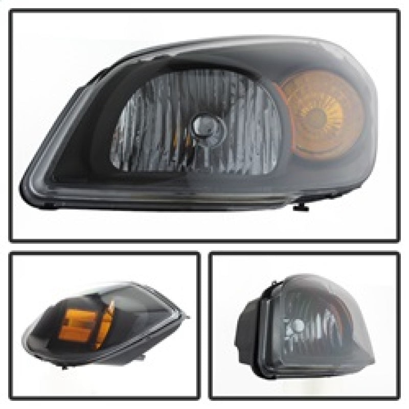 Xtune Chevy Cobalt 05-10 Crystal Headlights Black HD-JH-CCOB05-AM-BK - 5079794
