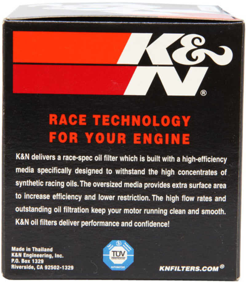 K&amp;N Suzuki / Arctic Cat / Cagiva / Kawasaki / Kymco / Aprilia 2.813in OD x 3.221in H Oil Filter - KN-138C