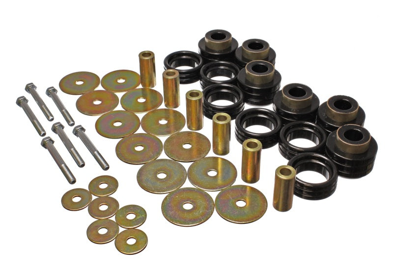 Energy Suspension Body Mount Set Inc. Hardware - Black - 5.4113G for 1994-2002 Dodge Ram 2500 - angle view