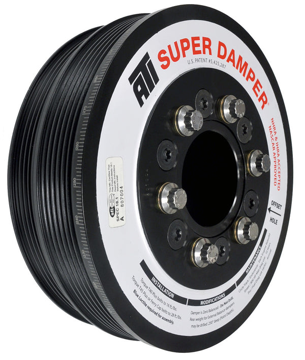 ATI Damper - 7.425in - Steel LW - 6/4 Grv - LS1/LS2 - F & V Body - 6 Bolt - 3 Ring - ATI918853 by ATI