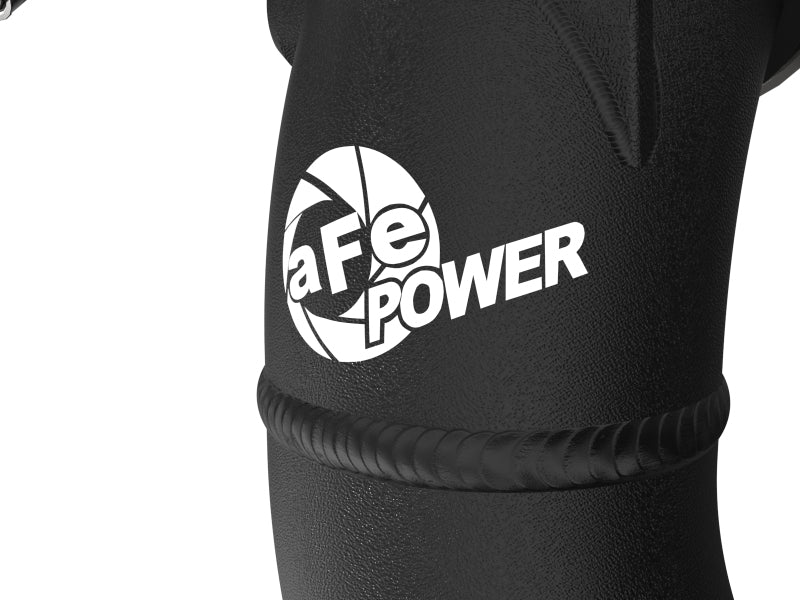 aFe 22+ Toyota Tundra V6-3.5L (tt) BladeRunner 2.5in Aluminum Hot Charge Pipe - Black - 46-20568-B