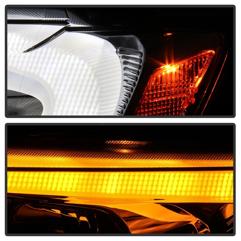 Spyder 11-13 Jeep Grand Cherokee - Light Bar Proj Headlights - Halo Model - Chro - PRO-YD-JGC11-LB-C - 5085801