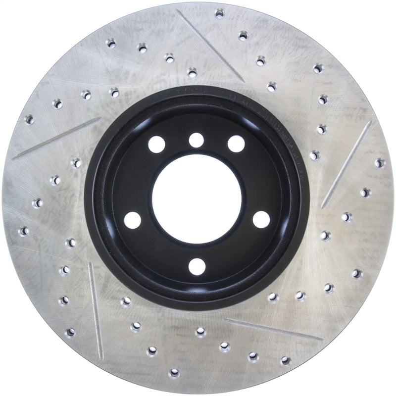 StopTech 9/07-09 BMW 328 Slotted &amp; Drilled Right Front Rotor - 127.34108R