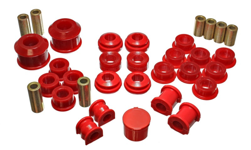 Energy Suspension 02-04 Acura RSX (includes Type S) Red Hyper-Flex Master Bushing Set - 16.18111R