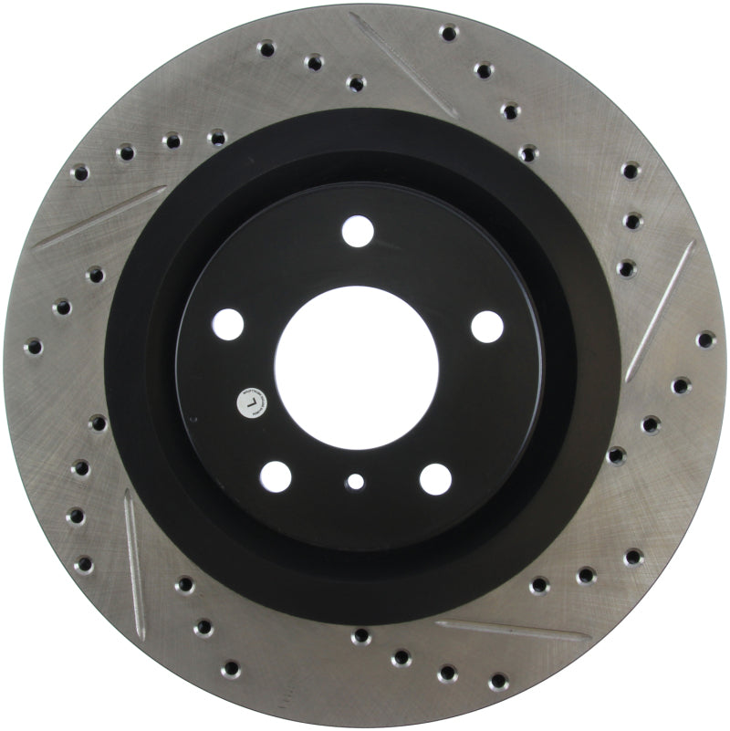 StopTech 06-07 350Z / 05-07 G35 exp Sport/ 06-07 G35X SportStop Slotted &amp; Drilled Front Left Rotor - 127.42080L