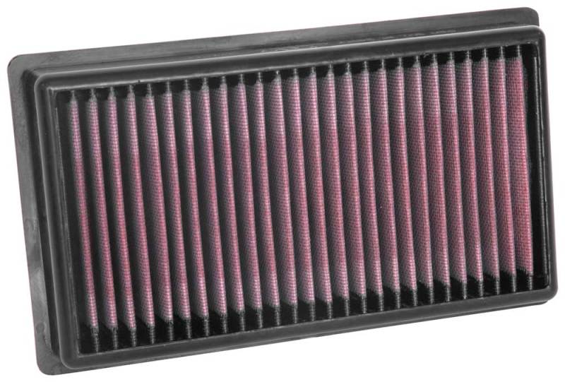 K&N 2018-2019 Hyundai Accent L4-1.6L F/I Replacement Air Filter - 33-5081 for 2018-2023 Kia Rio - front view