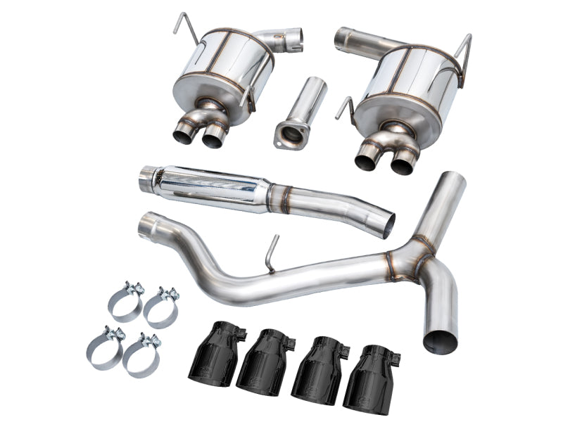 AWE Tuning 2022+ VB Subaru WRX Touring Edition Exhaust - Diamond Black Tips - 3015-43979