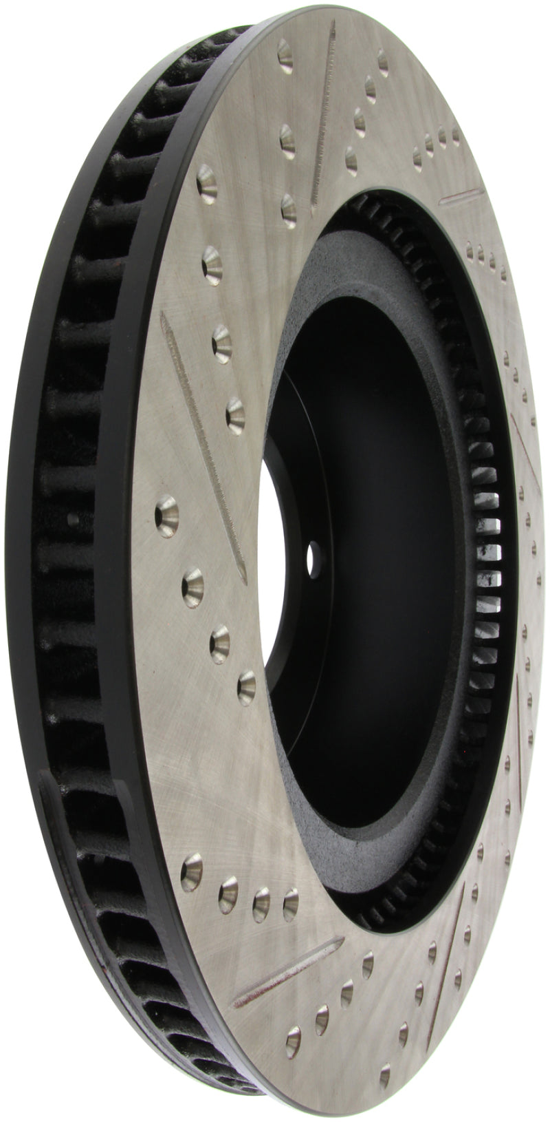 StopTech 07-09 Toyota Tundra / 08-09 Toyota Sequoia Front Left Slotted &amp; Drilled Rotor - 127.44156L
