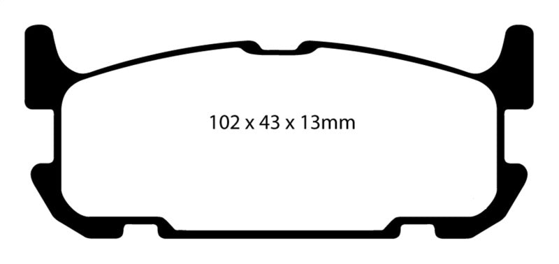 EBC 04-05 Mazda Miata MX5 1.8 (Sports Suspension) Yellowstuff Rear Brake Pads - DP41685R