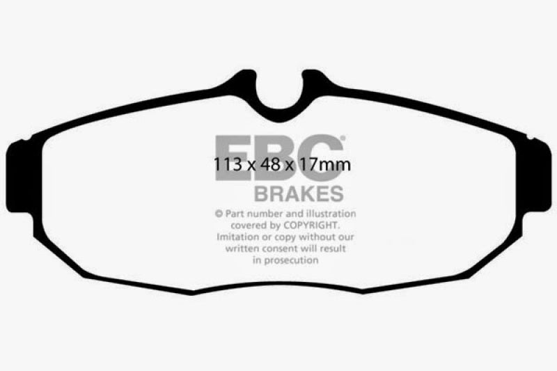 EBC 05-10 Ford Mustang 4.0 Yellowstuff Rear Brake Pads - DP41741R