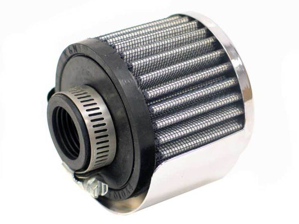 K&N 1in Flange ID x 3in OD x 2.5in Height Clamp On Crankcase Vent Filter - 62-1511 by K&N Engineering - front view