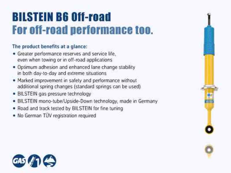 Bilstein B6 4600 Series 15-16 Ford F-150 Rear 46mm Monotube Shock Absorber - 33-253183