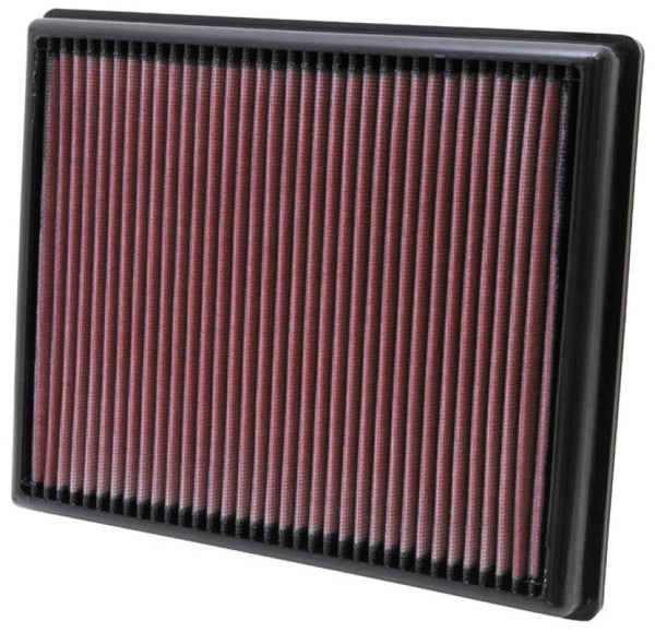 K&N Replacement Air FIlter 12 BMW 335i / 12-13 BMW M135I (F30) - 33-2997 for 2012-2019 BMW 3 Series - front view