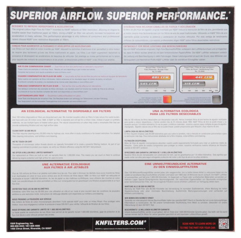 K&N Round Air Filter 14in OD / 12in ID / 2.313in Height - E-3740