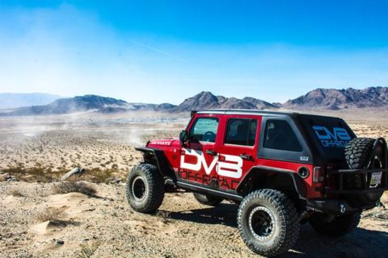 DV8 Offroad 07-18 Jeep Wrangler JK Front &amp; Rear Flat Tube Fenders - FENDB-02