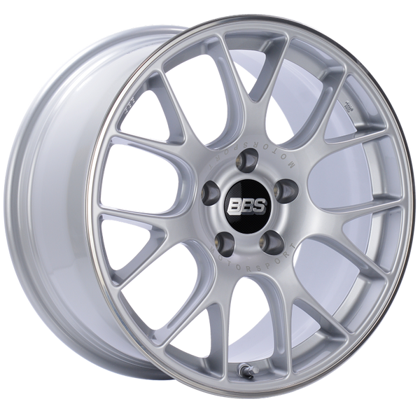 BBS CH-R 18x8.5 5x112 ET38 Brilliant Silver Polished Rim Protector Wheel -82mm PFS/Clip Required - CH146SPO by BBS