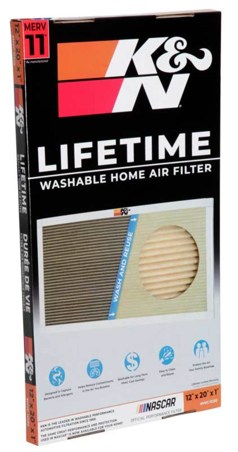 K&N HVAC Filter - 12 X 20 X 1 - HVC-11220