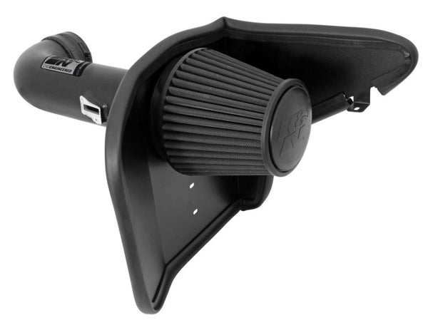 K&N 10-13 Chevy Camaro 6.2L V8 Black Performance Intake Kit - 71-4519 for 2010-2015 Chevrolet Camaro - front view
