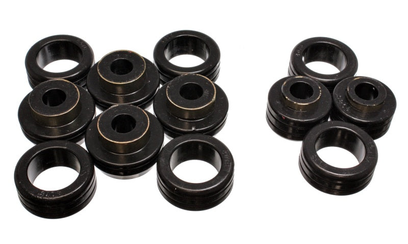 Energy Suspension 87-96 Dodge Dakota 2WD Black Body (Cab) Mount Set - 5.4106G for 1987-1996 Dodge Dakota - angle view