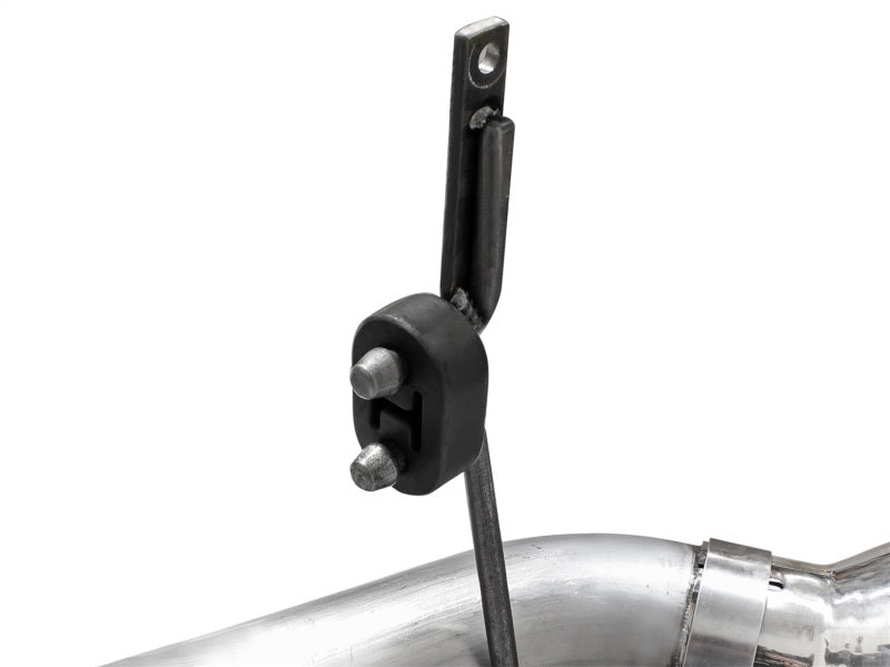 aFe Atlas Exhaust 4in DPF-Back Exhaust Aluminized Steel Polished Tip 11-14 ford Diesel Truck V8-6.7L - 49-03065-P