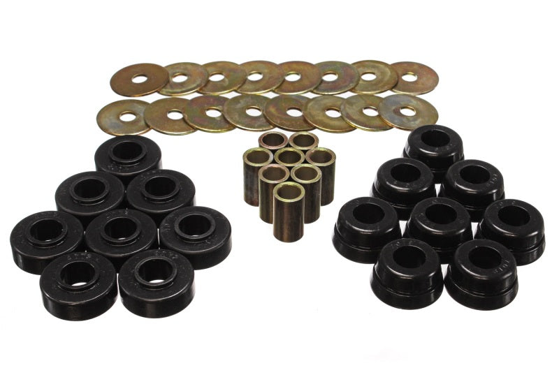 Energy Suspension Gm Body Mount Set W/Hardware - Black - 3.4126G for 1973-1982 Chevrolet Corvette - front view