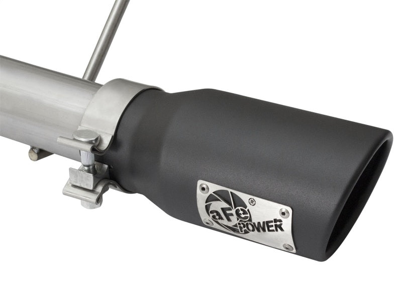 aFe Rebel Series CB 2.5in Dual Center Exit SS Exhaust w/ Black Tips 07-15 Jeep Wrangler 3.6L/3.8L V6 - 49-48056-B