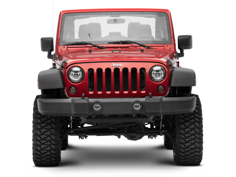 Raxiom 07-18 Jeep Wrangler JK Axial Series LED Amber Turn Signals (Smoked) - J108040