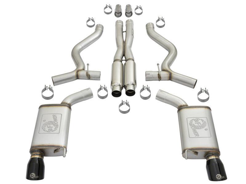 aFe 11-21 Dodge Durango V6-3.6L / V8-5.7L MACH Force-Xp 304 SS Cat-Back Exhaust System w/ Black Tip - 49-32086-B