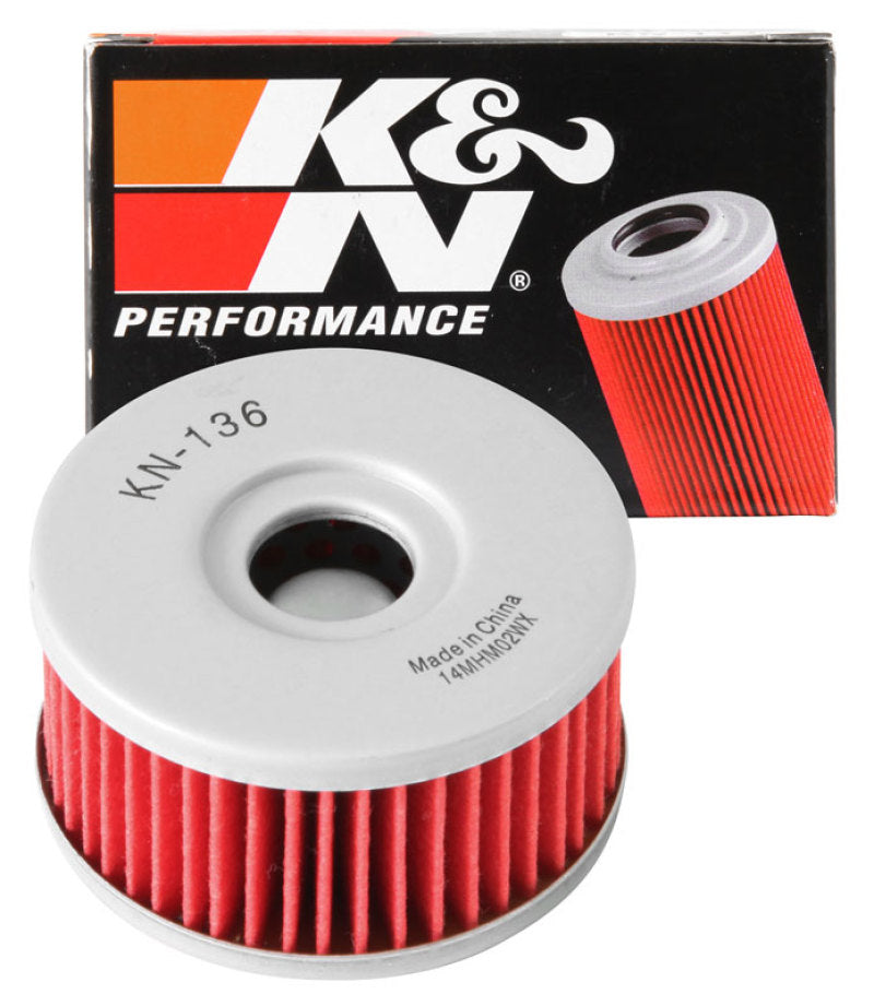 K&N Suzuki / Betamotor 2.375in OD x 1.25in H Oil Filter - KN-136