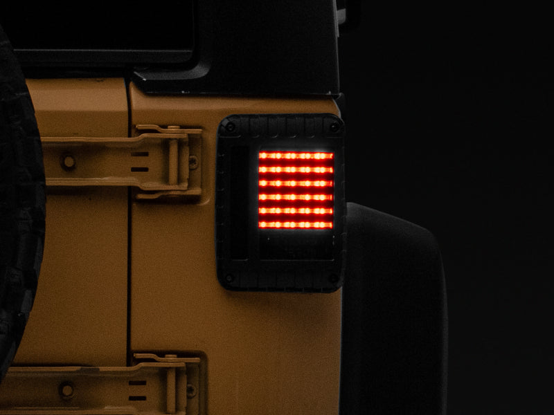 Raxiom 07-18 Jeep Wrangler JK LED Tail Lights- Black Housing (Smoked Lens) - J115435