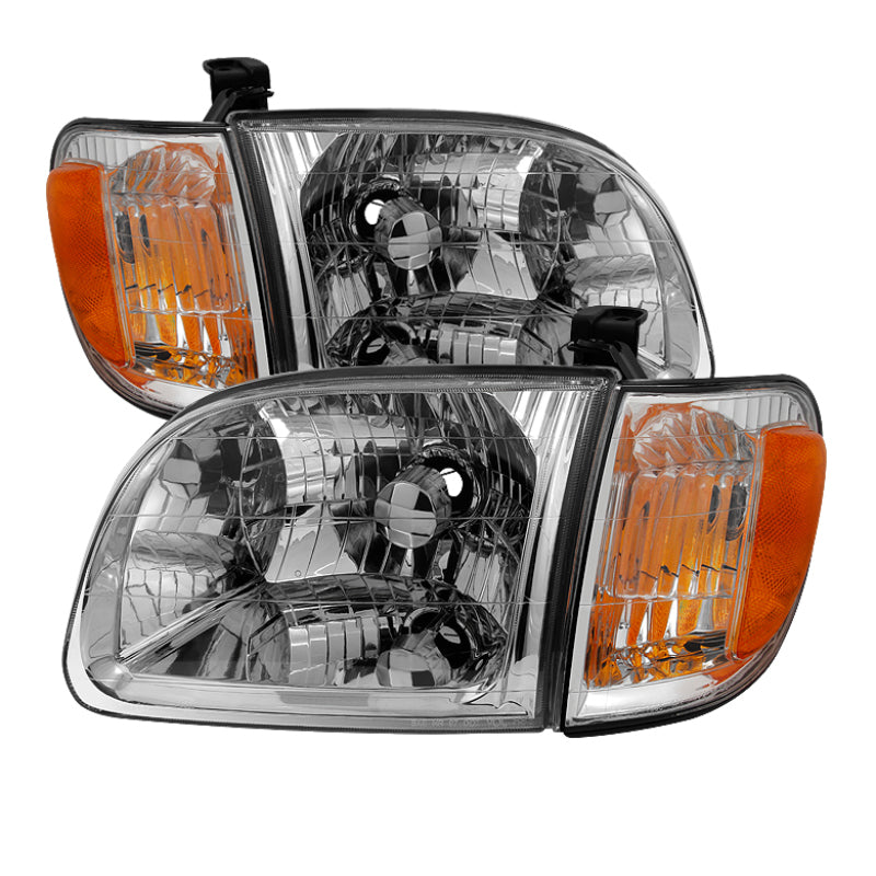 Xtune Toyota Tundra Regular/Access 00-04 OEM Style Headlights &amp; Corner Lights HD-JH-TTUN00-AM-C - 9033315