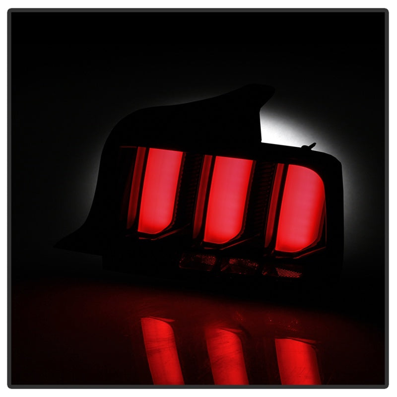 Spyder 05-09 Ford Mustang (White Light Bar) LED Tail Lights - Smoke ALT-YD-FM05V3-LED-SM - 5086709