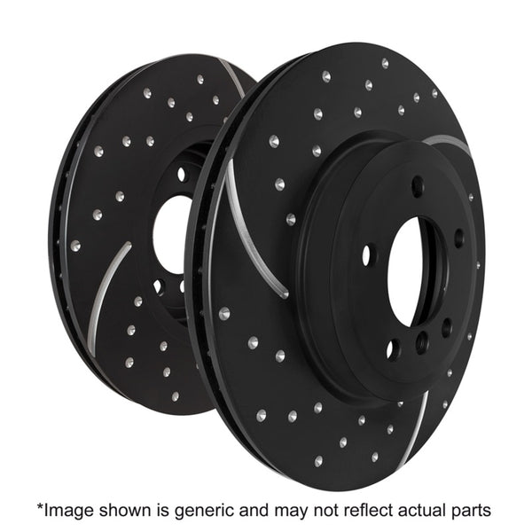 EBC 2019+ Jeep Gladiator 3.6L GD Sport Front Rotors - GD7813 for 2018-2026 Jeep Wrangler - front view