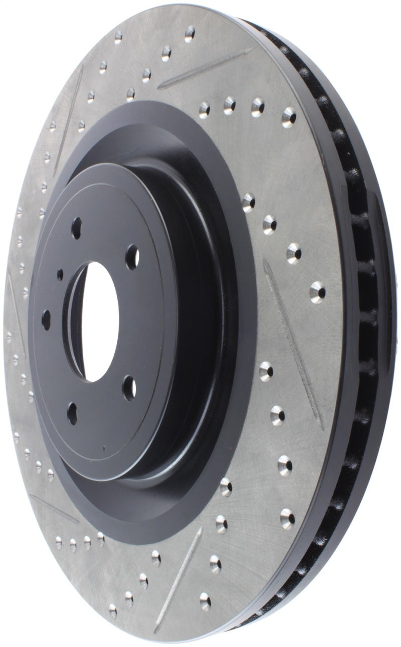 StopTech Infiniti G37 / Nissan 370Z SportStop Slotted &amp; Drilled Front Right Rotor - 127.42100R