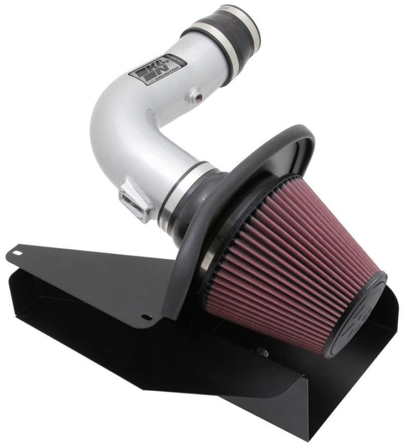 K&N 11-13 Ford Edge 3.5/3.7L-V6 Silver High Flow Performance Kit - 77-2583KS for 2011-2014 Ford Edge - front view