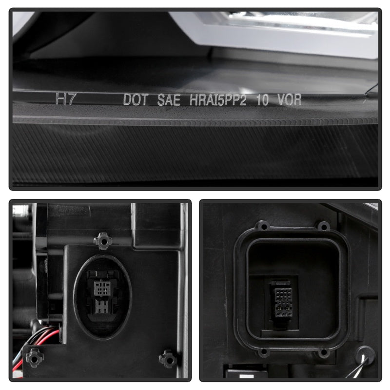 Spyder 09-12 BMW E90 3-Series 4DR HID w/ AFS Only - LED Turn - Black - PRO-YD-BMWE9009-AFSHID-BK - 5086495