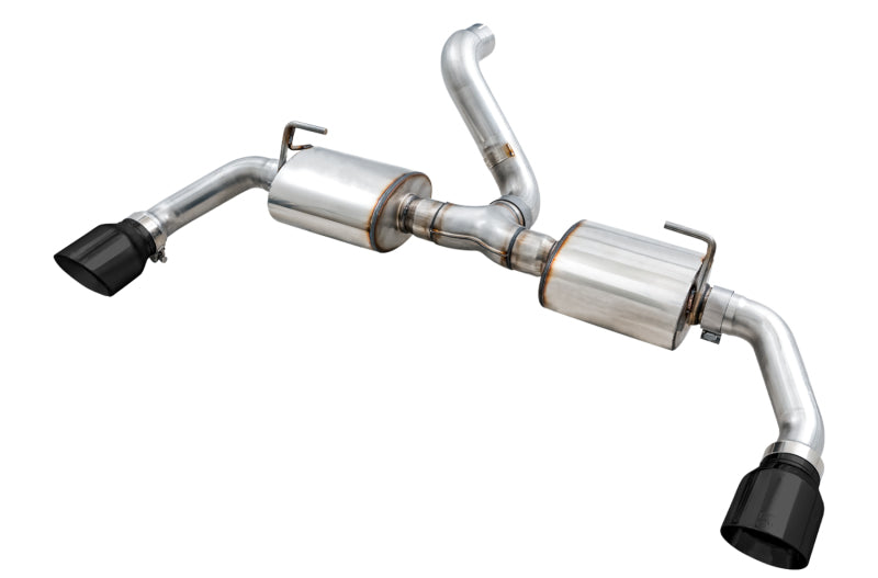 AWE Tuning 2018+ Jeep Wrangler JL/JLU Tread Edition Axle-Back Dual Exhaust - Diamond Black Tips - 3015-33001