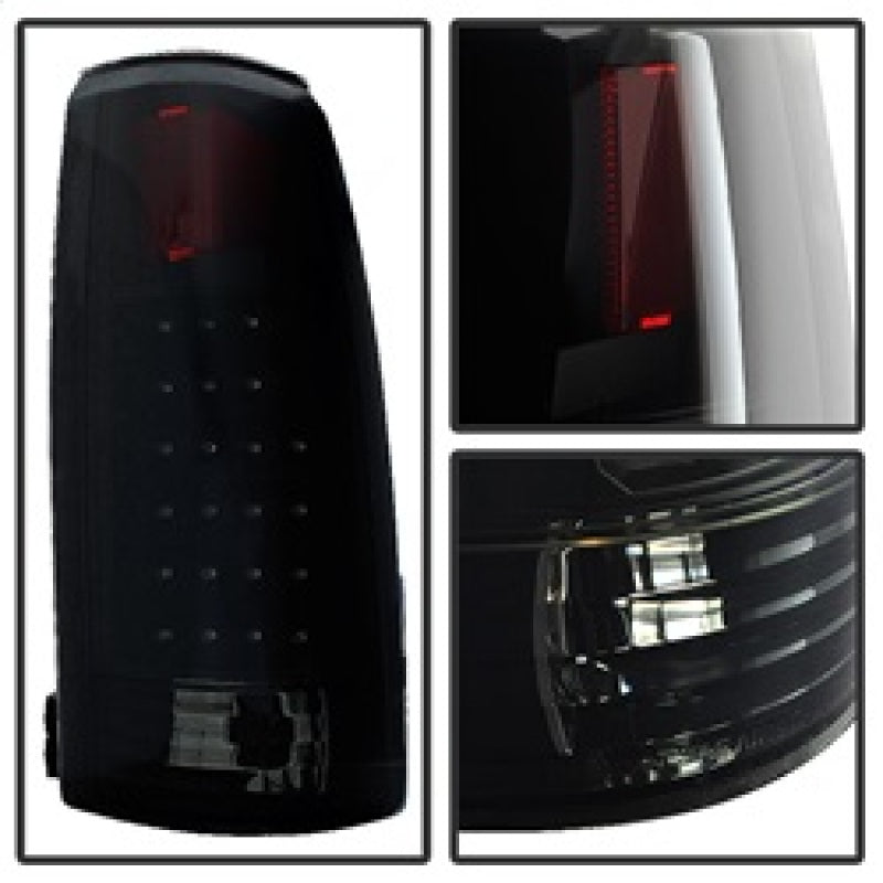 Xtune Yukon Denali 99-00 LED Tail Lights Black Smoked ALT-JH-CCK88-LED-BKSM - 9034459