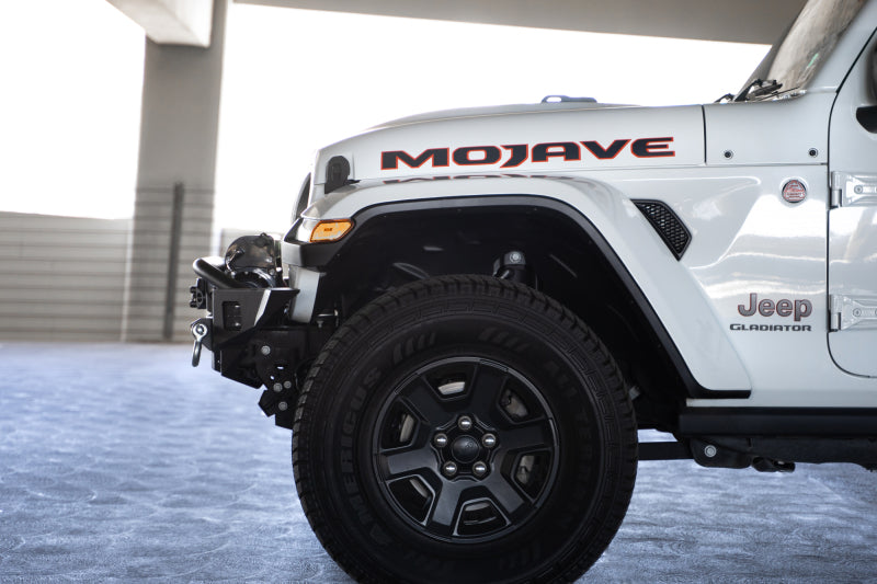 DV8 Offroad 18-23 Jeep Wrangler JL / 20-23 Jeep Gladiator JT FS-7 Mid-Width Winch Front Bumper - FBJL-07