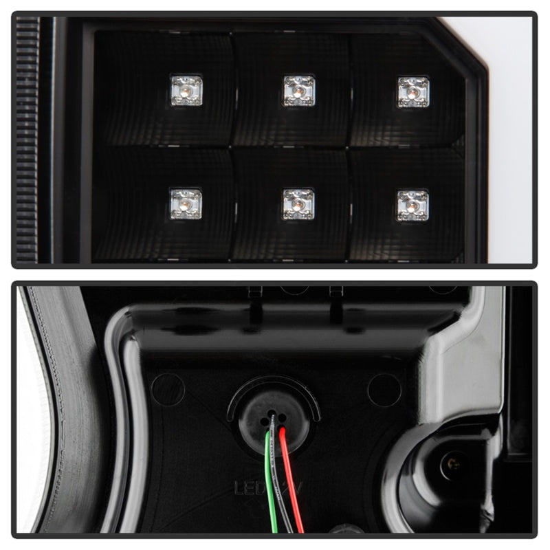 Spyder 04-09 Dodge Durango LED Tail Lights - Black ALT-YD-DDU04-LED-BK - 5086532