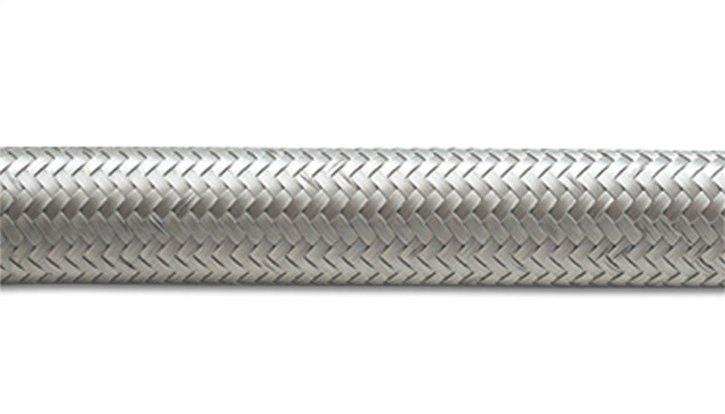 Vibrant -12 AN SS Braided Flex Hose (10 foot roll) - 11922