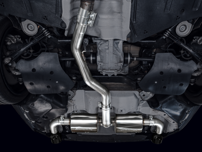 AWE 19-23 BMW 330i / 21-23 BMW 430i Base G2X Touring Axle Back Exhaust - Diamond Black - 3015-33429
