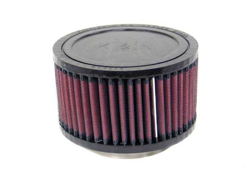 K&N Universal Rubber Filter 3 inch Flange 5 inch OD 3 inch Height - RU-2420 by K&N Engineering - angle view