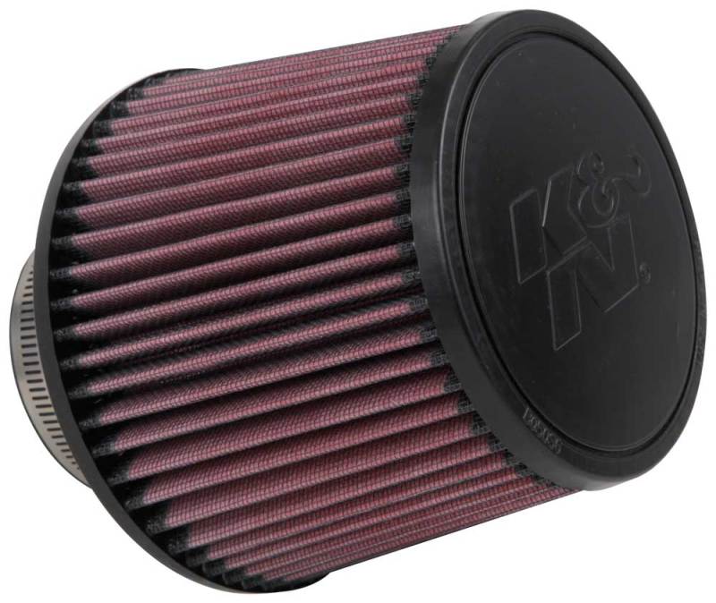K&N Filter Universal Rubber Filter 3in Flange ID 6in Base OD 5.125in Top OD 5in Height - RU-3570