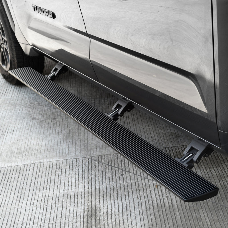 Go Rhino 22+ Toyota Tundra CrewMax Cab 4dr E-BOARD E1 Electric Running Board Kit - Tex. Blk - 20443587PC