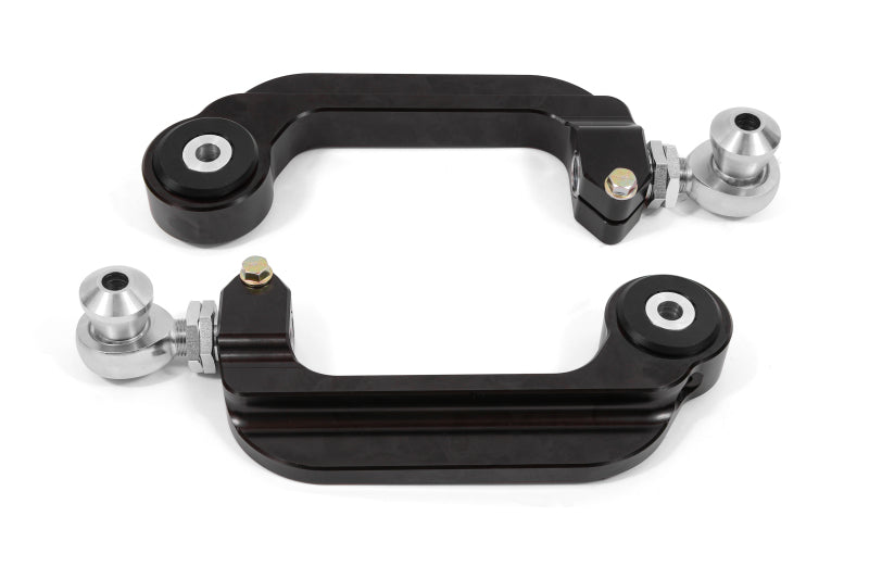 BMR 15-23 S550 Mustang Billet Aluminum Camber Links Adjustable (Delrin/Rod ends) - Black Anodized - UCA763