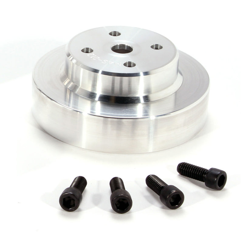 BBK 86-93 Mustang 5.0 Underdrive Pulley Kit - Lightweight CNC Billet Aluminum (3pc) - 1553