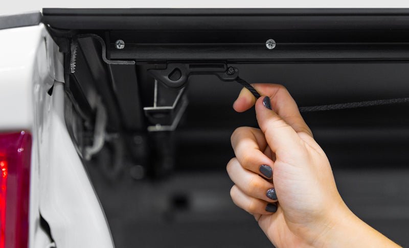 Access LOMAX Tri-Fold Cover Black Urethane Finish 22+ Toyota Tundra - 5ft 6in Bed - ACCB3050099